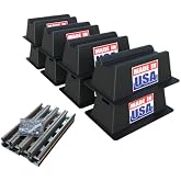 BULLKE 8-Pack Rooftop Pipe Support with Hardware (Made in USA) | 11.75 inches x 8 inches | 1000 lbs Capacity | UV Resistant | Extra Strong and Durable