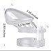 Male Chastity Cage Device Cock Cage,Transparent(CB6000S-Shorter)