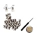 Phillips Flat Head Screws, Leather Accessories for DIY Belt Buckle Handbag Toys Replacement Set of 30 Pieces