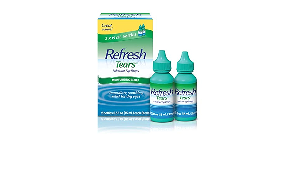 Refresh Tears Lubricant Eye Drops,2 Bottles,0.5fl. oz,15ml : Amazon.ae