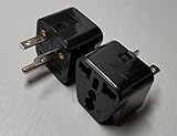 Universal Plug Adapter - NEMA 6-20P - 208/220/230/240 Volt - 15 Amps Max - Black - 1 Pack