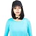 8″ Baseball Hat with Hair Bob Style Hair with Hats Attached Synthetic Baseball Cap with Hair Black Hat with hair Short Bob Hair Wigthumb 1