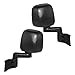 Manual Side View Mirrors Textured Driver and Passenger Replacements for 03-06 Jeep Wrangler 55395061AD 55395060AD