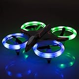 Vandoras RC Drone, Mini Drone for Kids and Beginners, Mini Drones Quadcopter with LED Lights, Altitude Hold Height Headless 3D 6-Axis Gyro 4CH 2.4Ghz Helicopter Steady Super Easy Fly for Training