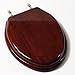Comfort Seats C2B1E16BR C1B1E16BR Toilet Seat, Elongated, Mahogany Finish