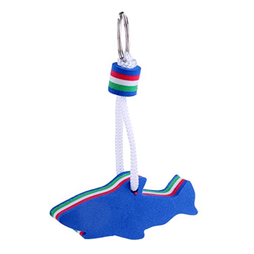 SunniMix 2 Pieces Floating Dolphin Keyring Keychain Key Float Water Buoy Nautical Boat Yachting Sailing