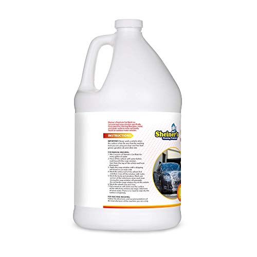 Sheiner's Premium Car Wash Soap and Car Shampoo - No Towel Dry Spot Free Cleaning - Compatible with Car Wash Sprayer Machines - 1 Gallon Concentrated Formula Makes Up to 64 Gallons - Thumbnail 5
