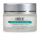 Amélie Eye Cream with Retinol For Puffiness, Sagging, Under-Eye Bags and Wrinkles. Intense Repair Formula for Aging Skin. Organic Ingredients Include Peptides & Antioxidants, 0.5 Ounce