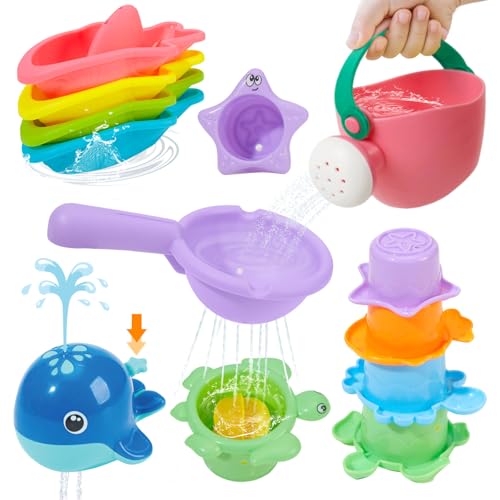 Mold Free Bath Toys, 11PCS | Safe Easy Clean & Fun Floating