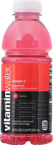 VITAMINWATER POWER-C ELECTROLYTE ENHANCED WATER W/ VITAMINS, DRAGONFRUIT DRINKS, 20 FL OZ, 24 PACK