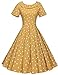 GownTown 1950s Vintage Womens Dress Bowknot Audrey Hepburn Style Party Dresses