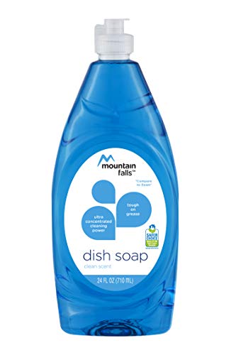 Mountain Falls Ultra Concentrated Dish Soap, Clean Scent, 24 Fluid Ounce (Pack of 6)