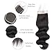Beauhair Brazilian Virgin Hair Body Wave 3 Bundles with Closure Free Part 12A Unprocessed Brazilian Body Wave Human Hair Weft Extensions with 4x4 Lace Closure Natural Color(16 18 20 with 16 Free Part)