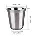 IMEEA Espresso Cups Shooters Double Wall 18/10 Stainless Steel, 5.8oz/170ml (4 Pcs)