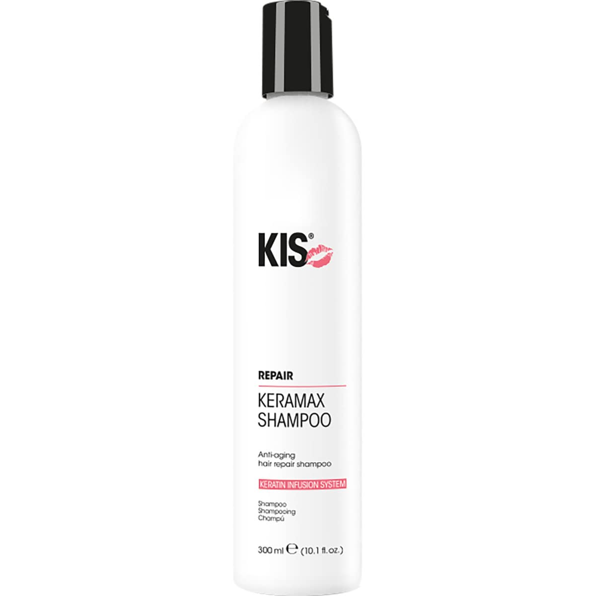 KIS KeraMax Shampoo - Hair Shampoo - 300 ml - Animal Friendly & Sustainable - Keratin Infusion System