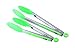 Best Premium Kitchen Tongs Set - Heavy-Duty, Stainless Steel Tongs with Silicone Tips - Best for Cooking, Baking, Serving Salad, Grilling & BBQ, Heat Resistant - 9 Inch and 12 Inch (Green)