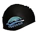 Silicone Long Hair Swim Cap for Women Men Girls Boys - Custom Swimming Caps That Keep Hair Dry - Bonus Waterproof Storage Bag