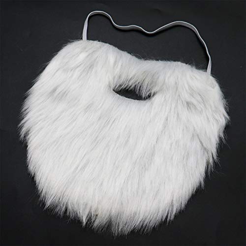 Mose The Office Costumes - AQUEENLY White Beard Costume Soft Fake Beards for Kids Adults Disguise Santa