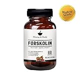 Pure Forskolin Extract (60 Capsules) by Mortar & Pestle - Premium Research Verified Weight Loss Supplement - Boosts Metabolism, Increases cAMP Levels