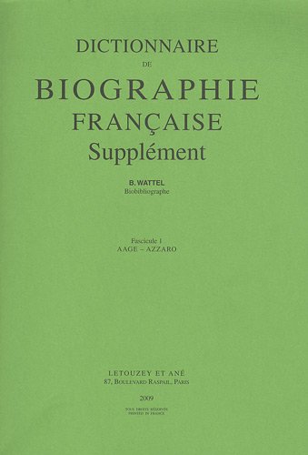 Dictionnaire de biographie française