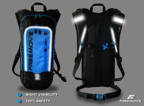 Hydration Backpack Hiking Gear, Running, Biking, MTB Cycling, Kayaking, Skiing. Durable, Lightweight, Adjustable, Water Resistant, Multiple Compartments Camel Backpack. WATER BLADDER IS NOT INCLUDED - Thumbnail 3