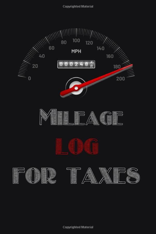 Vehicle Mileage Log For Taxes Auto Mileage Logger Book, Mileage Counter For Car