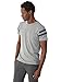 Alternative Men's Short Sleeve Football Tee, Grey/True Navy, X-Large