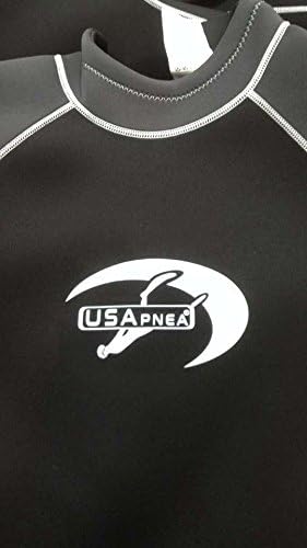 USApnea Men's 2mm Shorty Wetsuit, Black/White