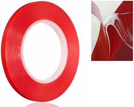 Clear Tape Car Double Sided 30m No Trace Adhesive Sticker, GDSHOW Heavy Duty Heat Resistance Glue Easier to Peel Out of A Tight Space Without Risk of Tearing for Ipods Cell Phones and Precision Work