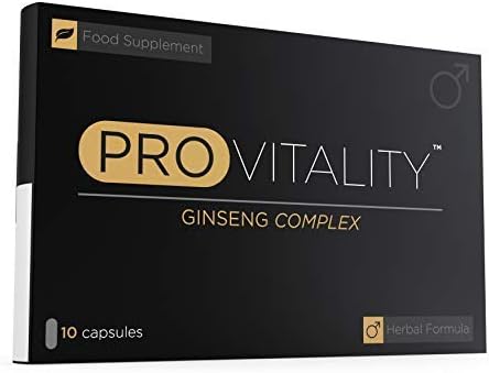Pro Vitality Ginseng Complex Food Supplement - 10 Capsules - 100% Natural Food Supplement for Performance, Energy & Endurance. - ★ 100% Money Back Guarantee ★