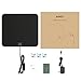 AUKEY HDTV Antenna, Amplified Indoor Digital TV Antenna with In-line Amplifier Signal Booster and 9.8ft Coax Cable for HDTVs (Black)