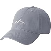 YULOONG Baseball Cap Mens Mountain Peak Embroidery Baseball Hats Classic Solid Cotton Dad Cap Womens Sports Cap Adjustable