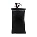 MyEyeglassCase Soft Sunglasses Case Squeeze Top | Extra Large Eyeglass case with Cloth | Microfiber Tie dye Print Glasses Holder Pouch| Passport Holder Pouch | Earbud and Phone Charger (CT8 TD Black)