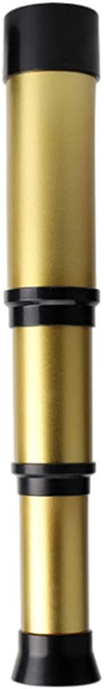 LWANFEI Vintage Handheld Monocular Telescope, Children's Portable Adjustable Telescope Lightweight Pirate Spyglass Gifts for Kids Children,Gold