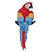 Fityle Life Size Colorful Parrot Sculpture Modern Yard Garden Zoo Ornament Decor
