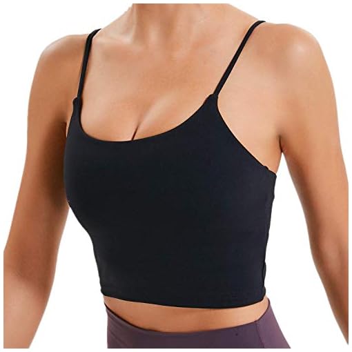 Lemedy Women Padded Sports Bra Fitness Workout Running Shirts Yoga Tank Top