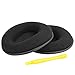 Geekria Comfort Velour Replacement Ear Pads for Sony MDR-RF6000, RF6500, RF7000, RF7100, MDR-DS6000, DS6500, DS7000, DS7100, XD150, XD200 Headphones Ear Cushions, Headset Earpads (Black)