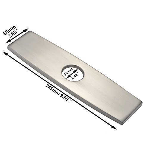 image for HUASONG 9.65 Inch Rectangle Stainless Steel Deck Plate Hole Cover Fauc