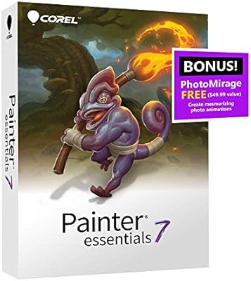 Corel Painter Essentials 7 Digital Art Suite Amazon Exclusive Includes Free Photomirage Express Valued At 49 Pc Mac Disc Amazon Sg Software
