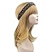 DIGUAN 5 Strands Synthetic Hair Braided Headband Classic Chunky Wide Plaited Braids Elastic Stretch Hairpiece Women Girl Beauty accessory, 56g (#Copper Brown)