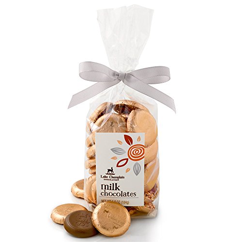 LAKE CHAMPLAIN CHOCOLATES 26 Piece Milk Chocolate Coins Gift Bag, 6.5 OZ