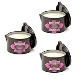 Massage Candle by Kama Sutra 'Island Passion Fruit' 6oz for Seductive Massage (Set of 3)