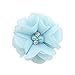 Baby Girls Clips 24pcs 2 Chiffon Flower Sparkly Rhinestone Pearl Clips Hair Barrettes for Baby Girls Infants Teens Toddlers Kids Set of 12 Pairs