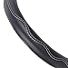 BDK BPA Free Odorless PU Leather Steering Wheel Cover Black - Fit All Standard Size, Non-Toxic, Small 13.5 - 14 inch