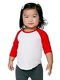 American Apparel Infant Poly-Cotton 3/4 Sleeve Raglan