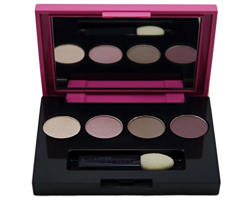 Estée Lauder Pure Color Eyeshadow 4 Color Palette (10-Ivory Slipper (Satin), 13-Tranquil Moon (Satin), 12-Wild Truffle (Matte), 14-Provocative Plum (Matte)).