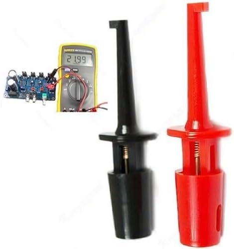 Lindsie Box - C18 New 1 Pair Single Hook Clip Test Probe Mini Grabber For Multimeter