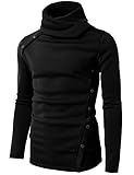 H2H Mens Casual Regular Fit Button Down Knitted Pullover Sweaters Black US S/Asia M (CMTTL065)