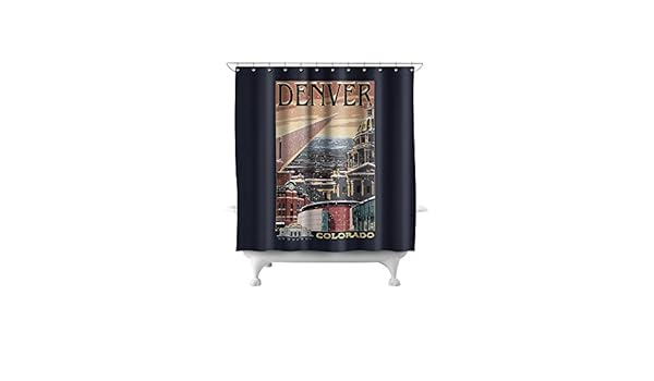 Amazon Com Denver Colorado Skyline View In Snow 71x74