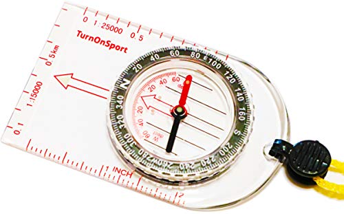 Boy Scout Compass Hiking Backpack - Orienteering Compass Kids Camping Kit - Kids Compass Navigation Map Reading - Small Survival Compass - Waterproof Hiking Compass Lightweight - Mini Camping Compass